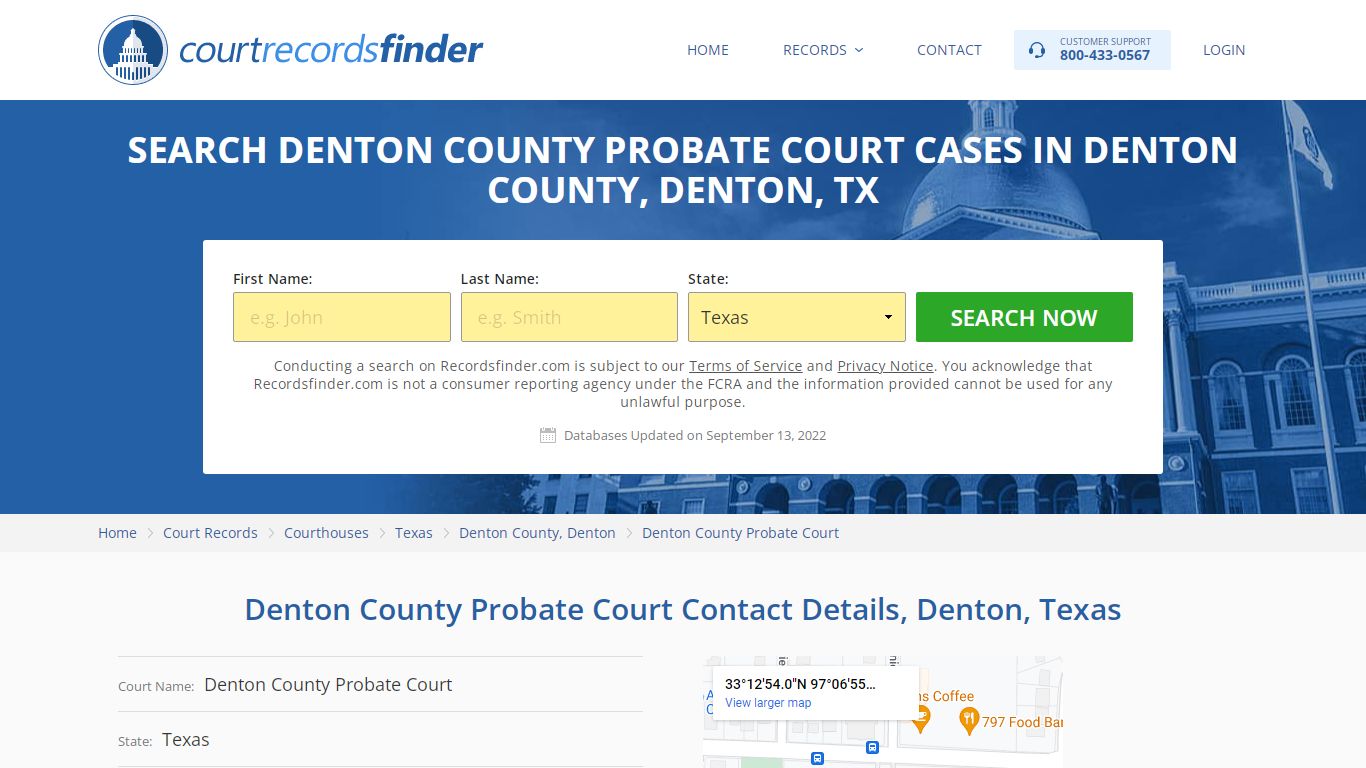 Denton County Probate Court Case Search - RecordsFinder